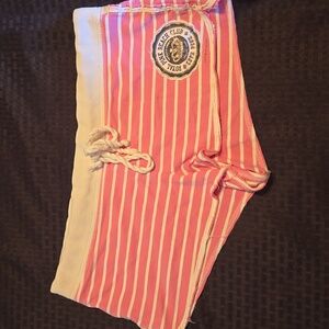 Vintage Victoria Secret PINK beach shorts. Pink and white.